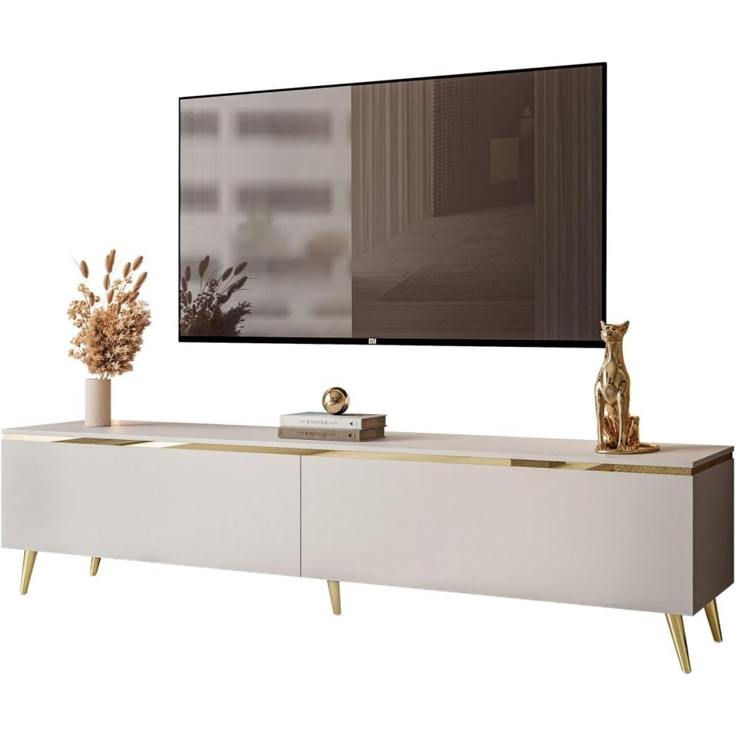 TV-Lowboard 180 cm in Kaschmir matt, wahlweise h?ngend oder stehend, option