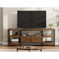 TV-Lowboard im Industrial-Design mit 2 Schubladen und 5 offenen F?chern f¨¹r Fernseher b